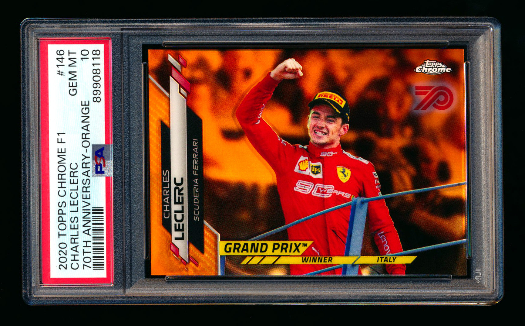 2020 Topps Chrome F1 #146 Charles Leclerc RC 70th Anniversary 