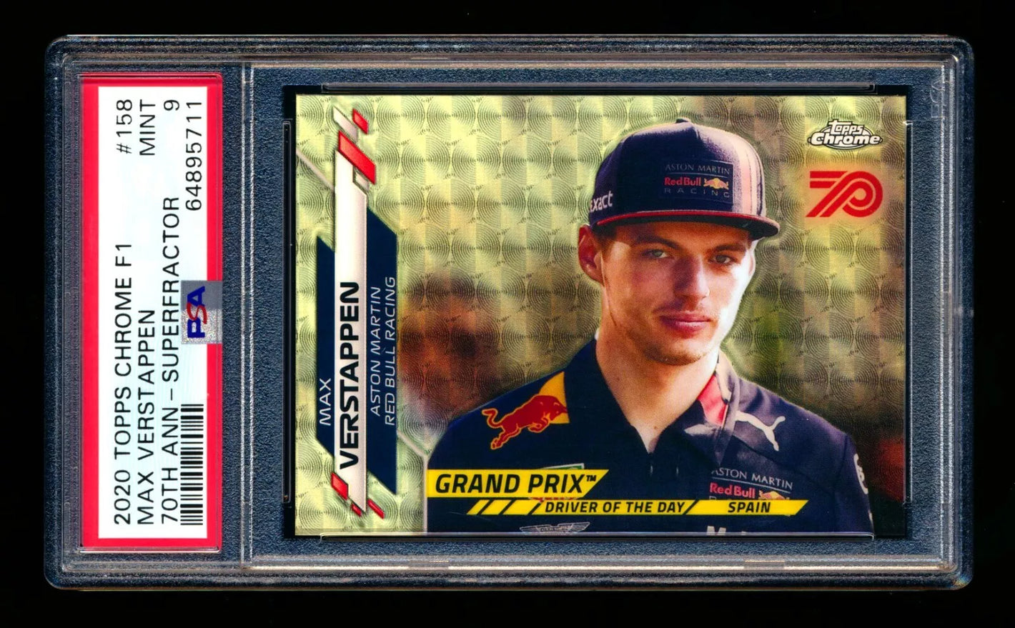 2020 Topps Chrome F1 70th Anniversary Superfractors