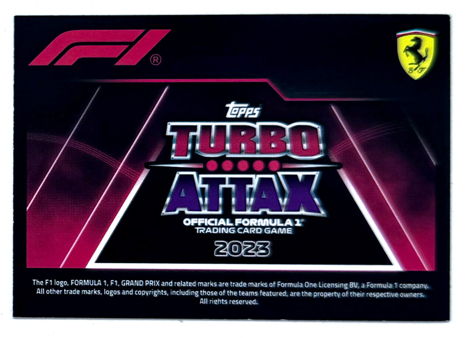 2023 Topps F1 Turbo Attax #19 Scuderia Ferrari Team Logo Gold Foil #1/1 ** (SOLD - $3,000.00 - 7/4/2026) **