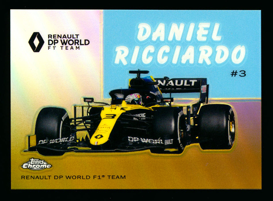 2020 Topps Chrome F1 1954 World on Wheels #54W-33 Daniel Ricciardo RC Gold Refractor #43/50 (Ultimate Wishlist - Wish Granted!) (Reserved) ** (SOLD - $160.00 - 3/15/2025) **