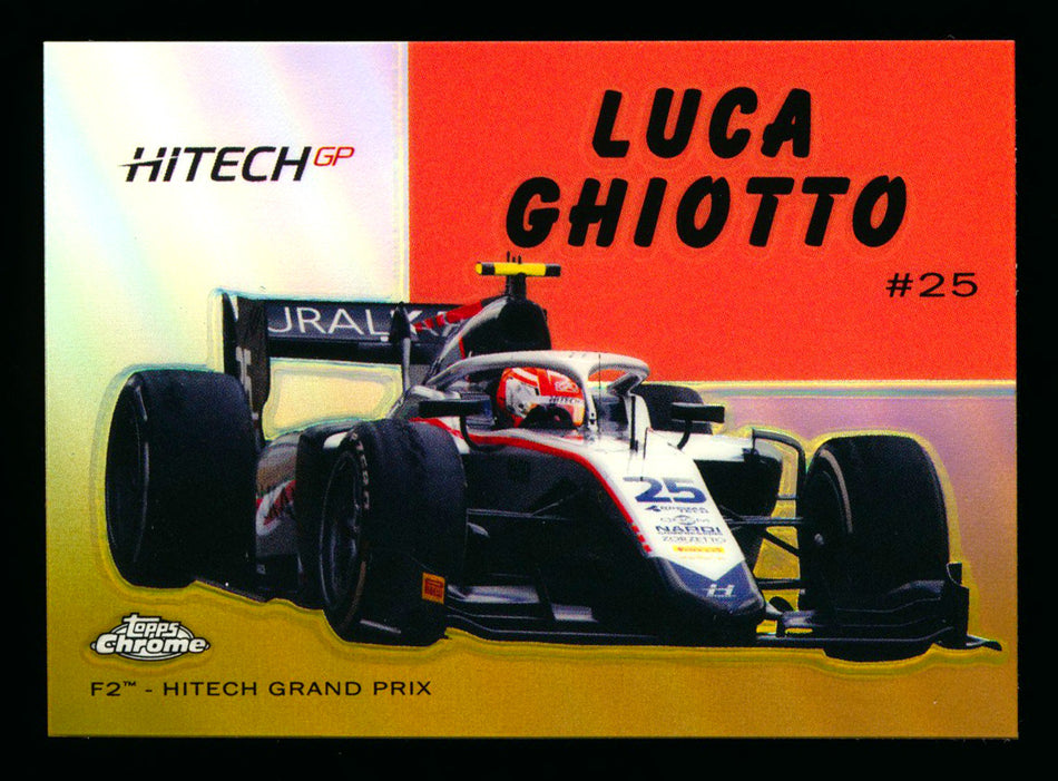 2020 Topps Chrome F1 1954 World on Wheels #54W-29 Luca Ghiotto RC Gold Refractor #48/50 (Ultimate Wishlist - Wish Granted!) (Reserved) ** (SOLD - $140.00 - 3/15/2025) **