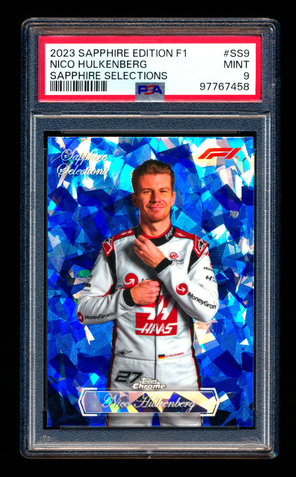 2023 Topps Chrome F1 Sapphire Selections #SS-9 Nico Hulkenberg 1ST Year Refractor PSA 9 ** (SOLD Nationals - $55.00 - 8/1/2025) **