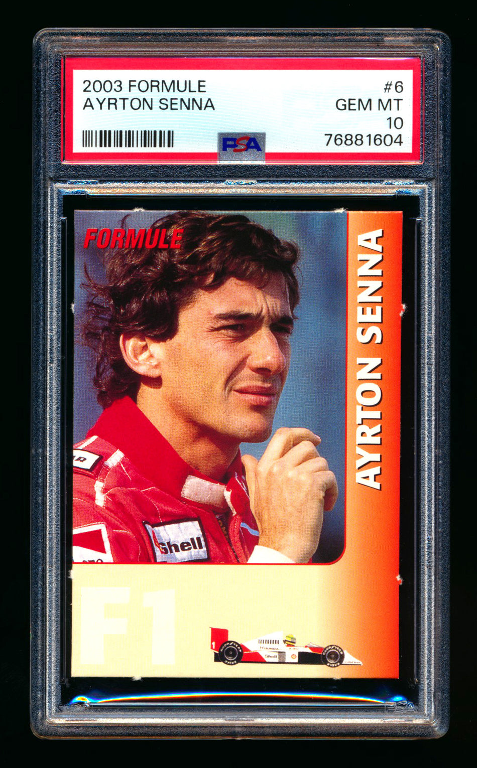 2003 Formule F1 #6 Ayrton Senna PSA 10 - POP 1!
