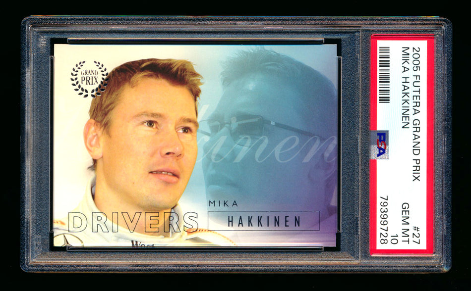 2005 Futera Grand Prix F1 #27 Mika Hakkinen Drivers PSA 10 ** (SOLD Nationals - $75.00 - 7/31/2025) **