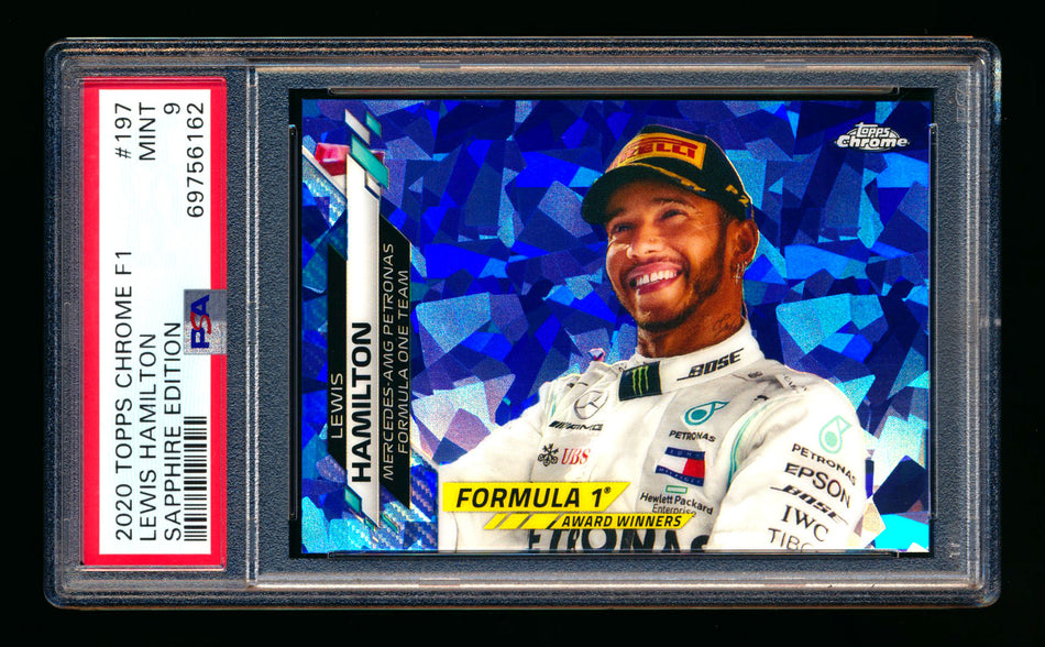 2020 Topps Chrome Sapphire F1 #197 Lewis Hamilton RC Refractor PSA 9 ** (SOLD eBay - $25.00 - 9/12/2025) **