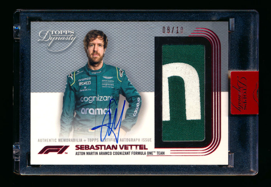 2022 Topps Dynasty F1 #DAP-SV Sebastian Vettel Patch Autograph #08/10