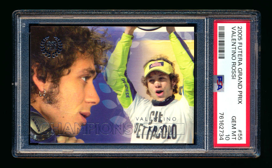 2005 Futera Grand Prix F1 #55 Valentino Rossi Champions PSA 10