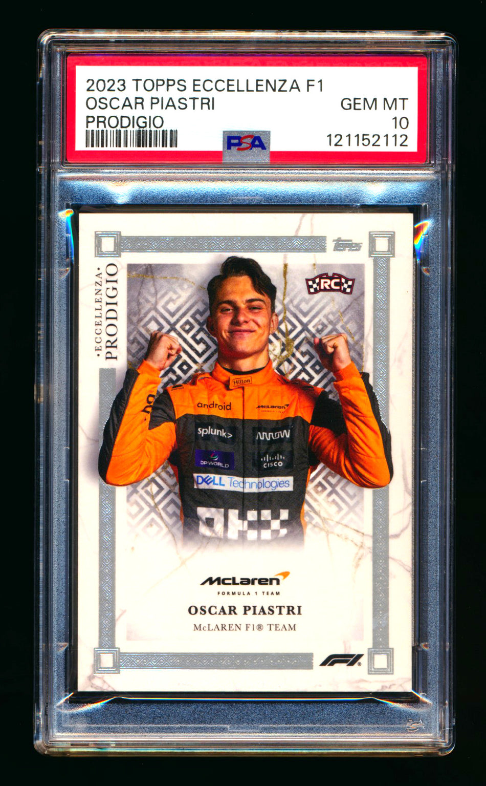 2023 Topps Eccellenza F1 Oscar Piastri RC Prodigio PSA 10 ** (SOLD eBay - $225.00 - 12/26/2025) **
