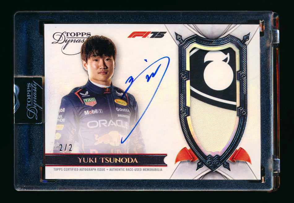 2025 Topps Dynasty F1 #DAP-YTS Yuki Tsunoda Black Patch Autograph #2/2 (Last #!)