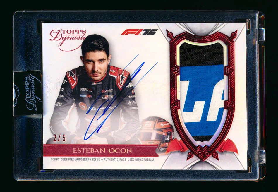 2025 Topps Dynasty F1 #DAP-EOCIII Esteban Ocon Red Patch Autograph #2/5 ** (SOLD - $549.00 - 12/12/2025) **