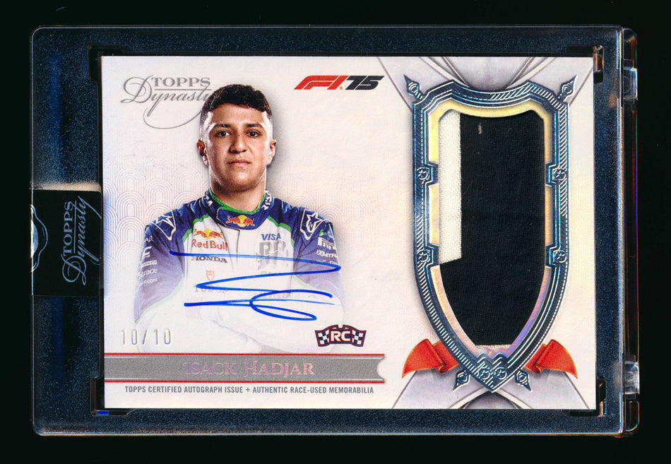 2025 Topps Dynasty F1 #DAP-IHAVIII Isack Hadjar RC ROOKIE Patch Autograph #10/10 (Last #!) ** (SOLD - $1,895.00 - 12/12/2025) **