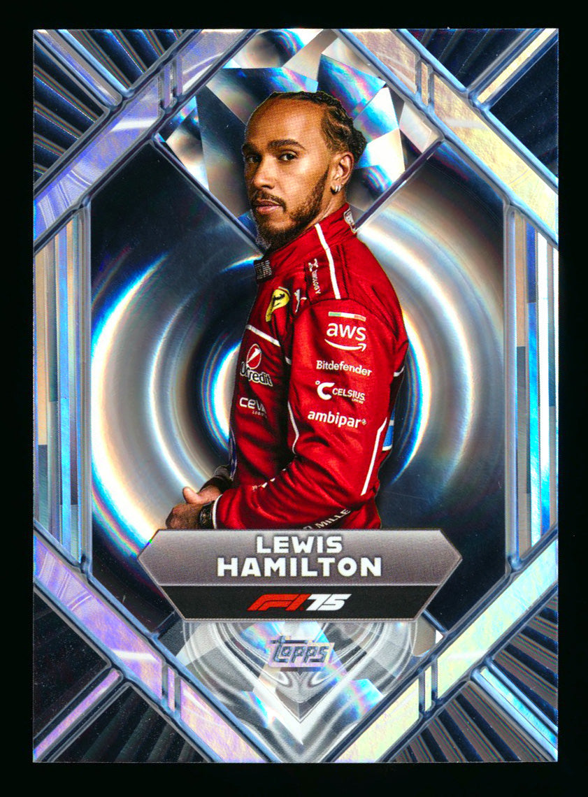 2025 Topps Dynasty F1 #LS-2 Lewis Hamilton Liquid Silver Refractor