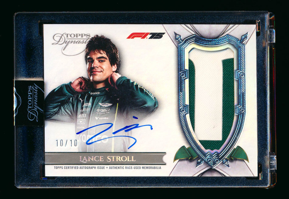 2025 Topps Dynasty F1 #DAP-LSTIII Lance Stroll Patch Autograph #10/10 (Last #!) ** (SOLD - $295.00 - 12/24/2025) **