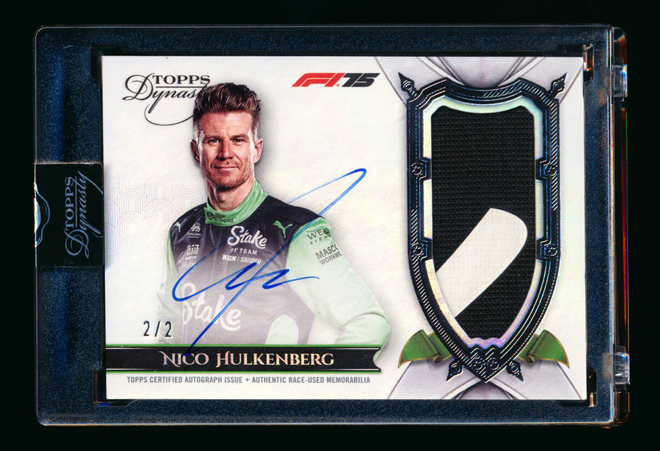 2025 Topps Dynasty F1 #DAP-NHU Nico Hulkenberg Black Patch Autograph #2/2
