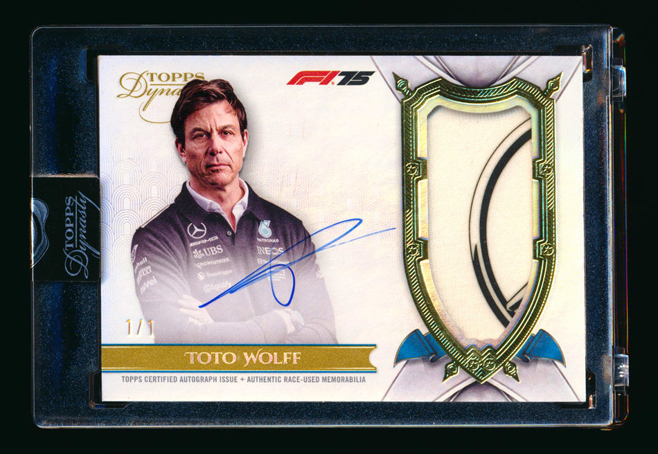 2025 Topps Dynasty F1 #DAP-TWO Toto Wolff Gold Patch Autograph #1/1 ** (SOLD eBay - $1,795.00 - 5/29/2026) **