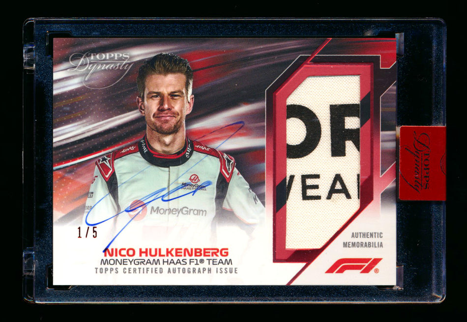 2023 Topps Dynasty F1 #DAP-NHII Nico Hulkenberg 1ST Year Red Patch Autograph #1/5 (First #!) ** (SOLD eBay - $479.00 - 2/8/2026) **
