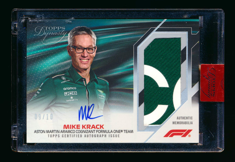 2023 Topps Dynasty F1 #DAP-MKII Mike Krack Patch Autograph #09/10 ** (SOLD eBay - $129.00 - 3/7/2026) **