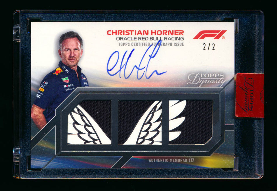 2023 Topps Dynasty F1 #SDTRA-CH Christian Horner Black Triple Patch Autograph #2/2  ** (SOLD eBay - $550.00 - 2/4/2026) **
