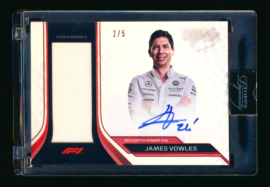 2024 Topps Dynasty F1 #DAP-JVOII James Vowles Red Patch Autograph #2/5