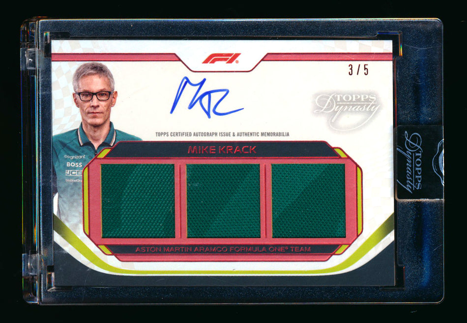 2024 Topps Dynasty F1 #SDTRA-MKR Mike Krack Red Triple Patch Autograph #3/5