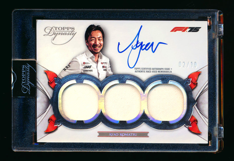 2025 Topps Dynasty F1 #SDTRA-AKO Ayao Komatsu Triple Patch Autograph #02/10 ** (SOLD - $179.00 - 1/10/2026) **