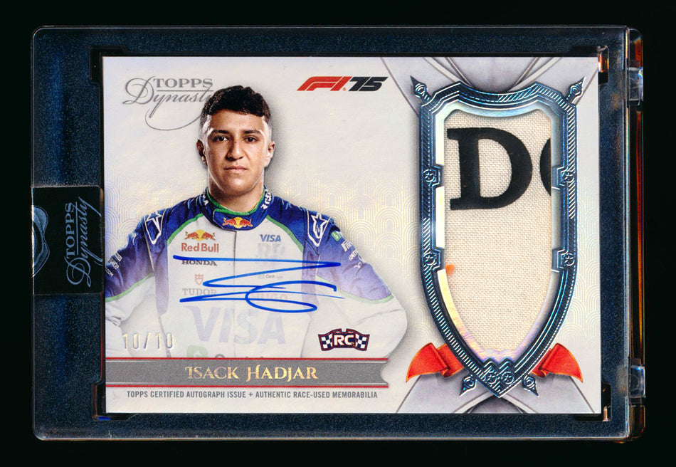 2025 Topps Dynasty F1 #DAP-IHAII Isack Hadjar RC ROOKIE Patch Autograph #10/10 (Last #!)