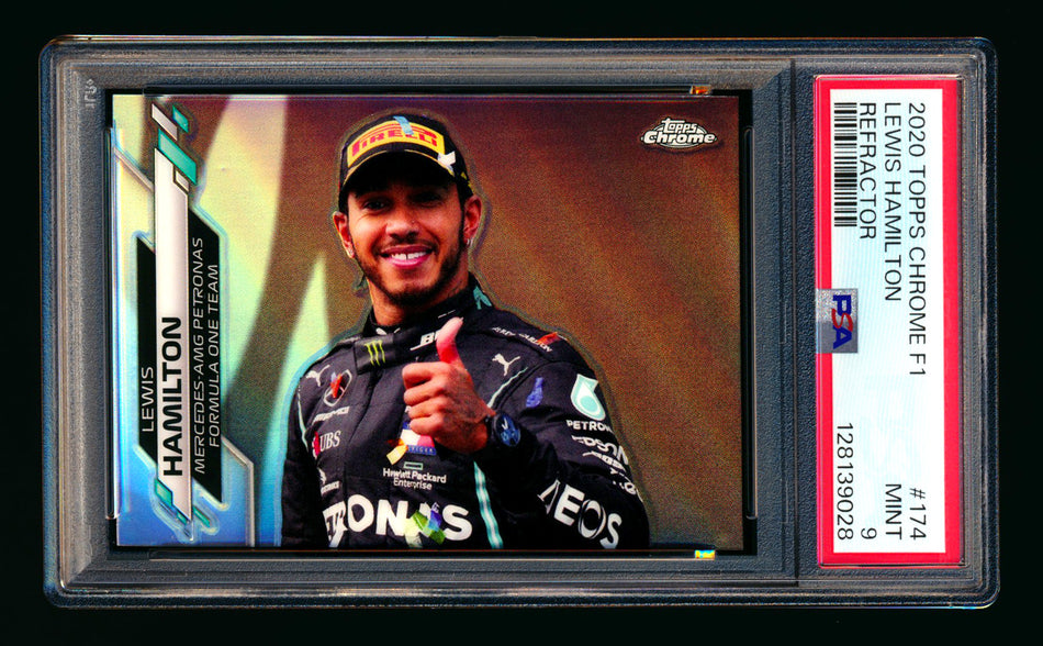 2020 Topps Chrome F1 #174 Lewis Hamilton RC Refractor PSA 9