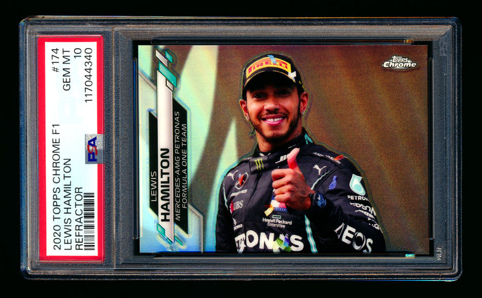 2020 Topps Chrome F1 #174 Lewis Hamilton RC Refractor PSA 10