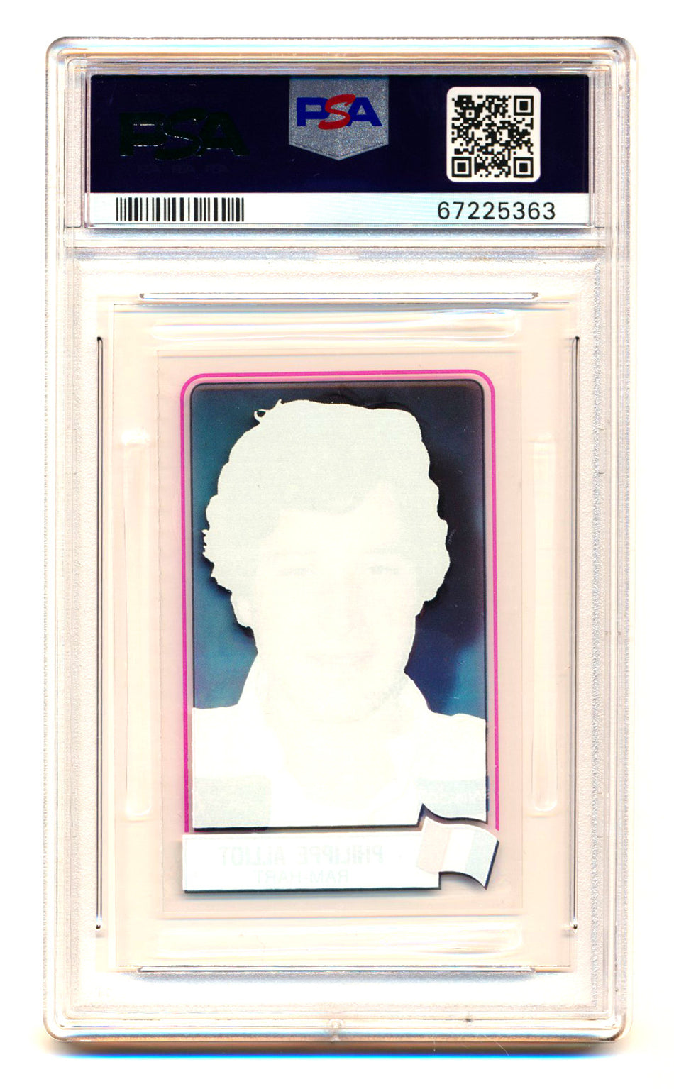 1984 Panini F1 Grand Prix Philippe Alliot Scratch N' Play PSA 6