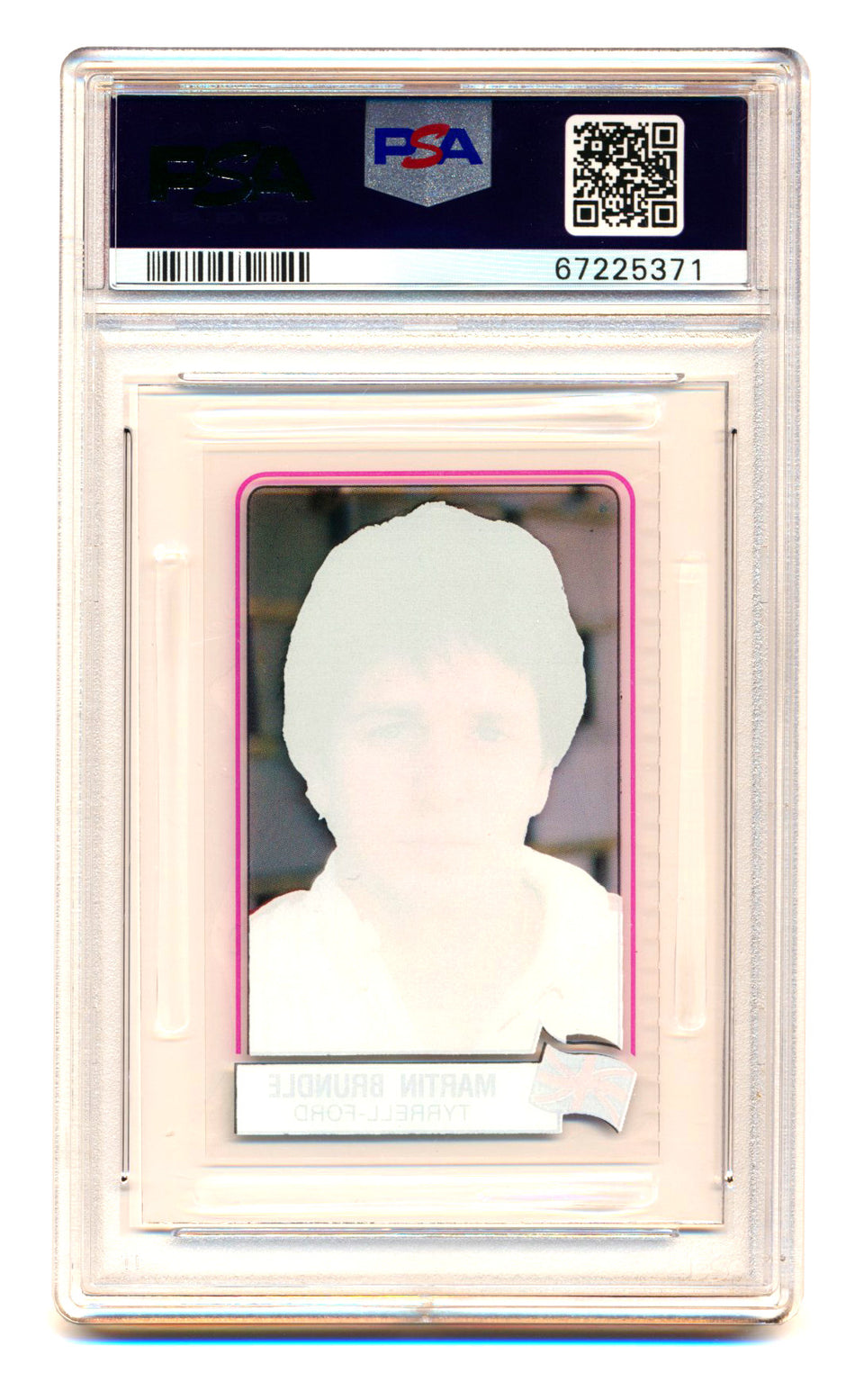 1984 Panini F1 Grand Prix Martin Brundle RC Scratch N' Play PSA 6