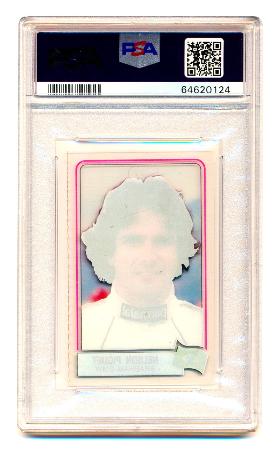 1984 Panini F1 Grand Prix Nelson Piquet Scratch N' Play PSA 5