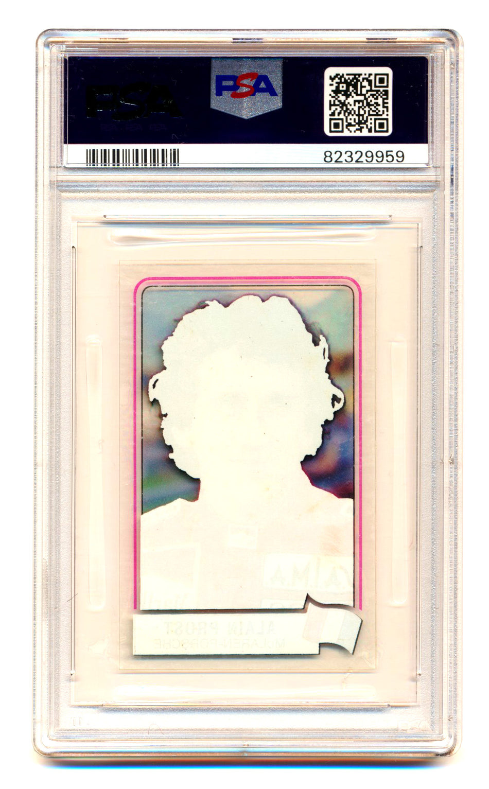 1984 Panini F1 Grand Prix Alain Prost Scratch N' Play PSA 5