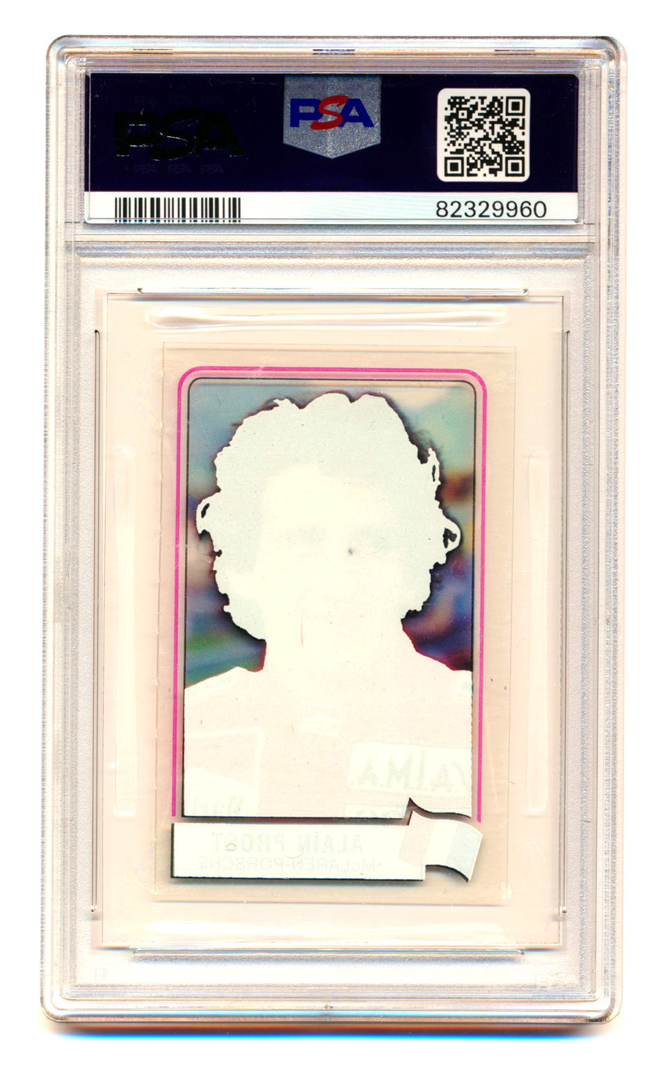 1984 Panini F1 Grand Prix Alain Prost Scratch N' Play PSA 5