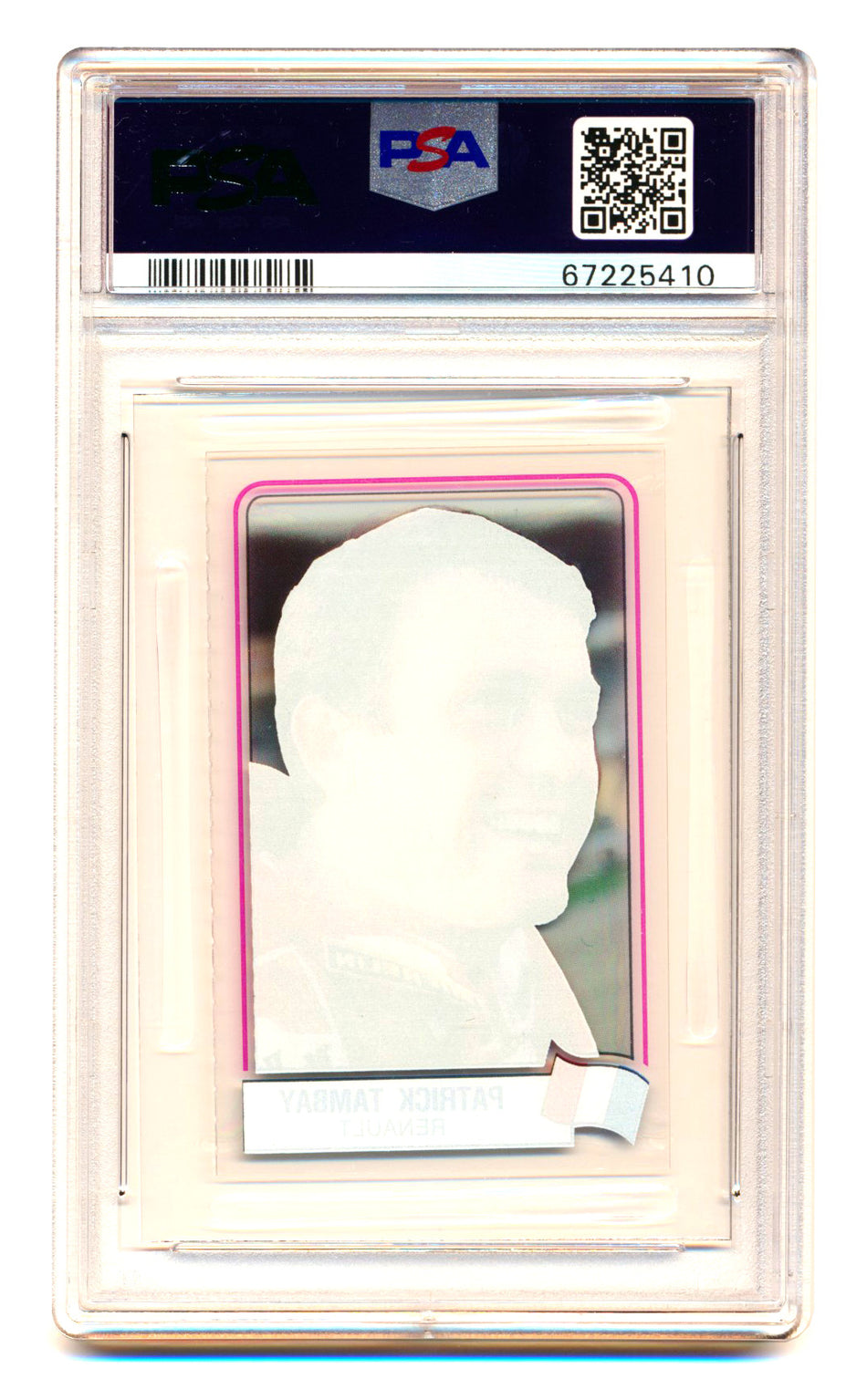1984 Panini F1 Grand Prix Patrick Tambay Scratch N' Play PSA 5