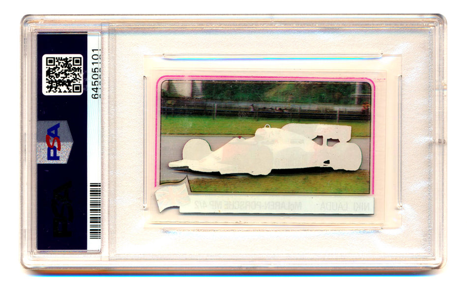 1984 Panini F1 Grand Prix Niki Lauda Scratch N' Play Car PSA 4
