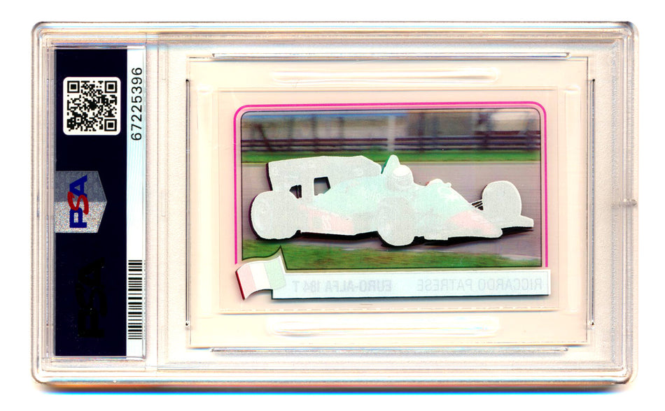1984 Panini F1 Grand Prix Riccardo Patrese Scratch N' Play Car PSA 7