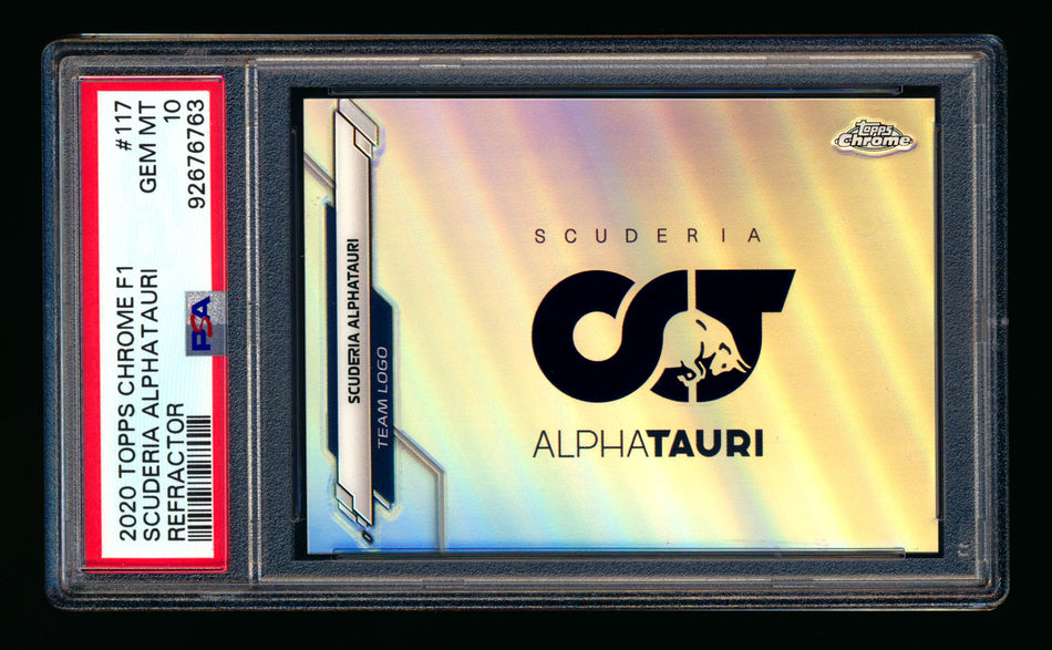 2020 Topps Chrome F1 #117 Scuderia Alphatauri Team Logo RC Refractor PSA 10 ** (SOLD eBay - $79.00 - 12/26/2024) **