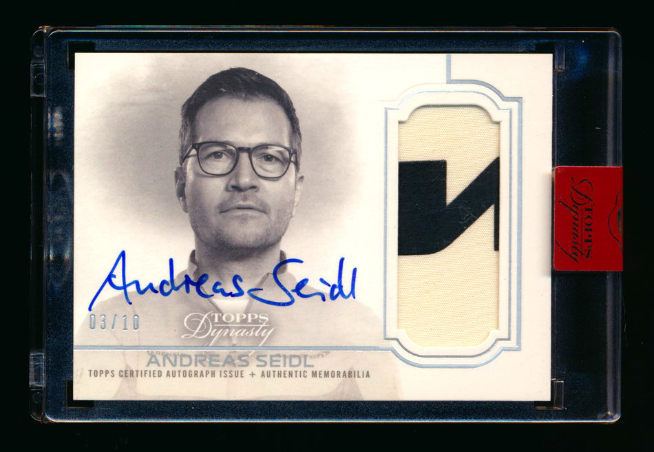 2020 Topps Dynasty F1 #DAP-ASP Andreas Seidl ROOKIE Patch Autograph #03/10 ** (SOLD - $225.00 - 2/1/2025) **