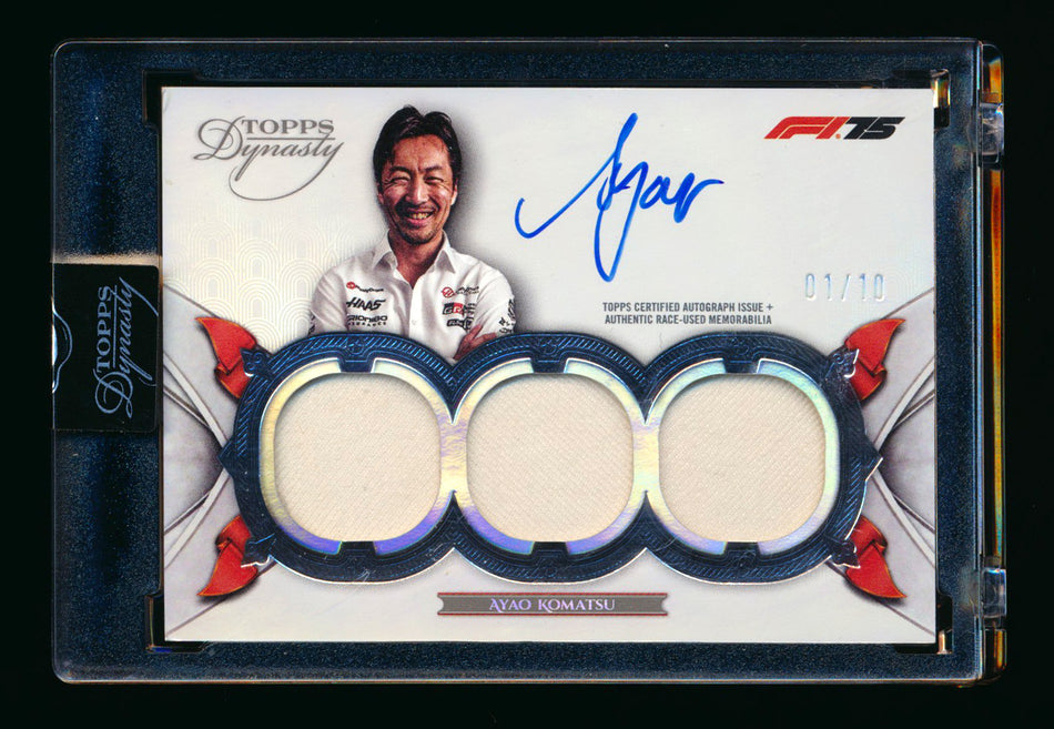 2025 Topps Dynasty F1 #SDTRA-AKOI Ayao Komatsu Triple Patch Autograph #01/10 (First #!) ** (SOLD - $195.00 - 12/24/2025) **