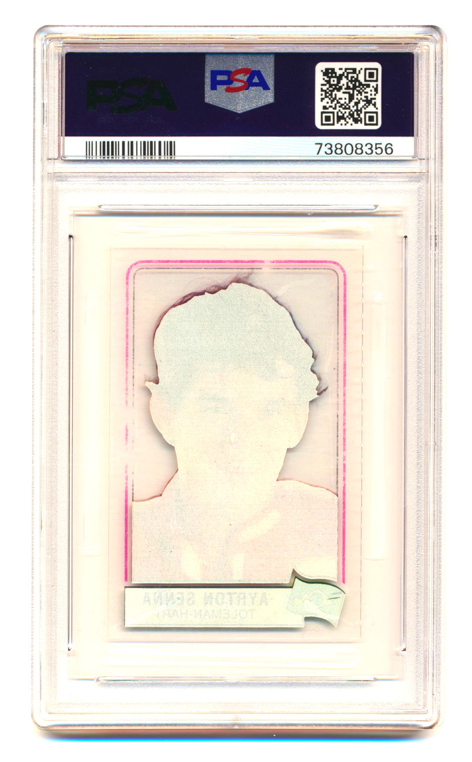 1984 Panini F1 Grand Prix Ayrton Senna RC Scratch N' Play PSA 5