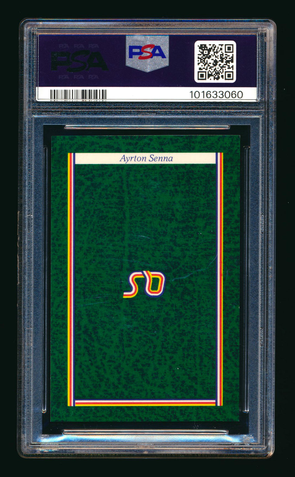 1987 A Question of Sport UK Ayrton Senna RC Portrait PSA 8