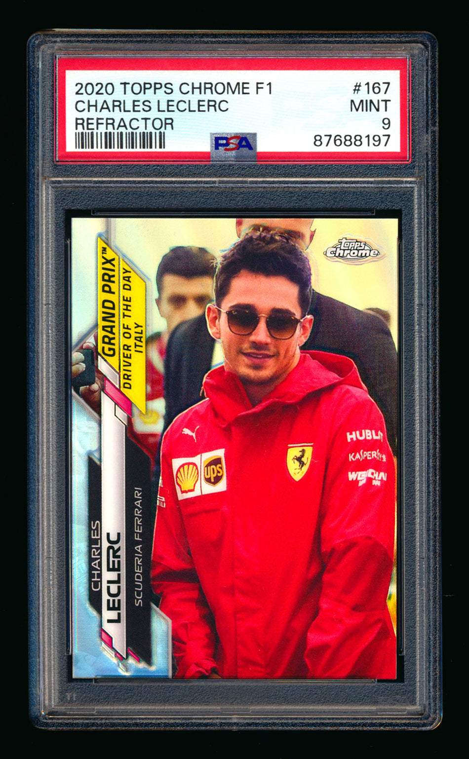 2020 Topps Chrome F1 #167 Charles Leclerc RC Refractor PSA 9 ** (SOLD eBay - $22.00 - 9/30/2025) **