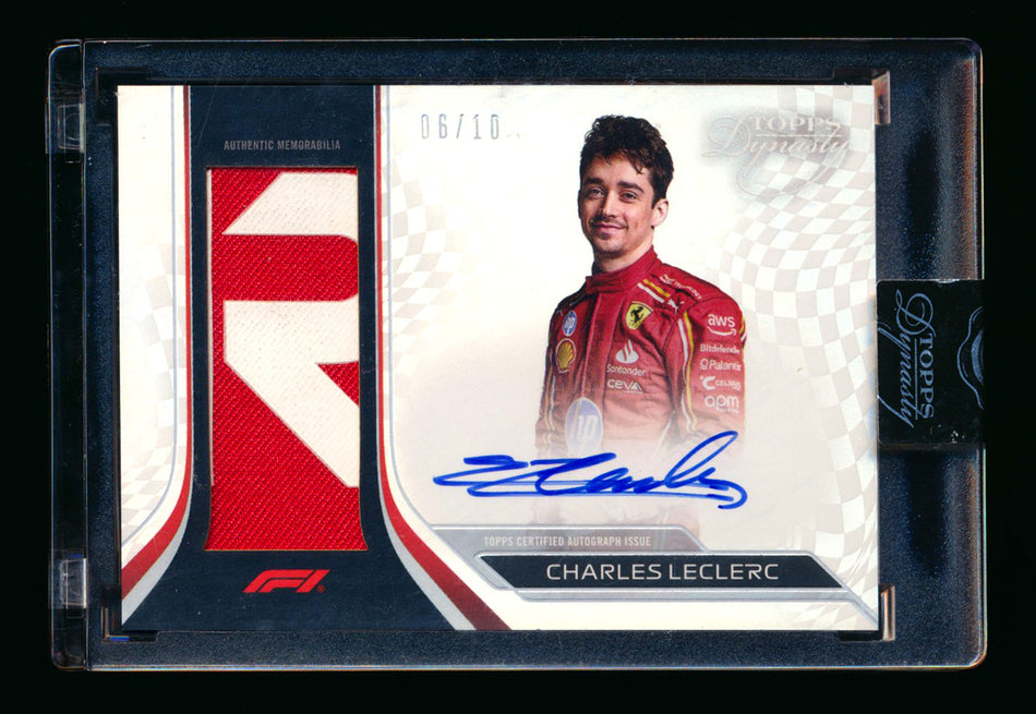2024 Topps Dynasty F1 #DAP-CLEII Charles Leclerc Patch Autograph #06/10 ** (SOLD eBay - $1,695.00 - 12/22/2025) **