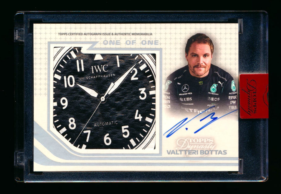 2021 Topps Dynasty F1 #AGJP-VB Valtteri Bottas Jumbo Glove Watch Patch Autograph #1/1