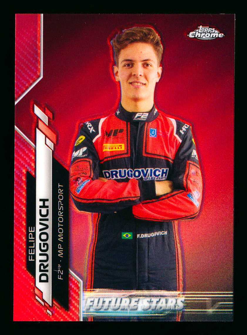2020 Topps Chrome F1 #50 Felipe Drugovich RC Red Refractor #1/5 (First #!) (Ultimate Wishlist - Wish Granted!) ** (SOLD - $680.00 - 2/14/2025) **