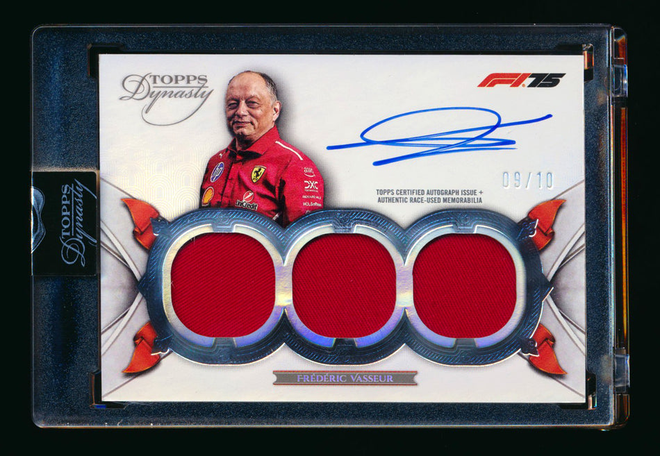 2025 Topps Dynasty F1 #SDTRA-FVA Frederic Vasseur Triple Patch Autograph #09/10 ** (SOLD - $195.00 - 12/24/2025) **
