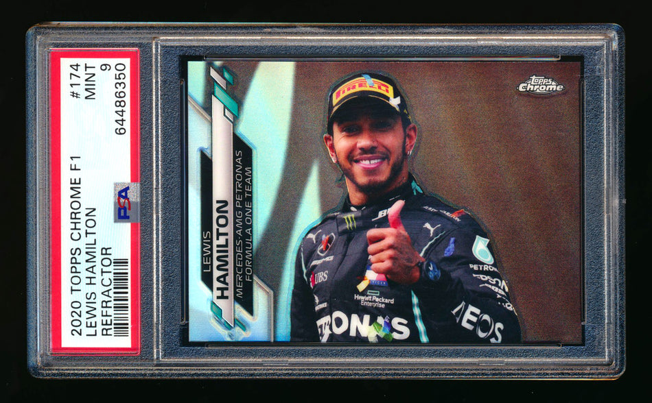 2020 Topps Chrome F1 #174 Lewis Hamilton RC Refractor PSA 9 ** (SOLD - $35.00 - 10/23/2024) **