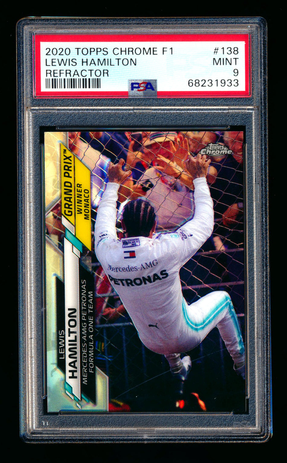 2020 Topps Chrome F1 #138 Lewis Hamilton RC Refractor PSA 9 ** (SOLD - $29.00 - 10/23/2024) **