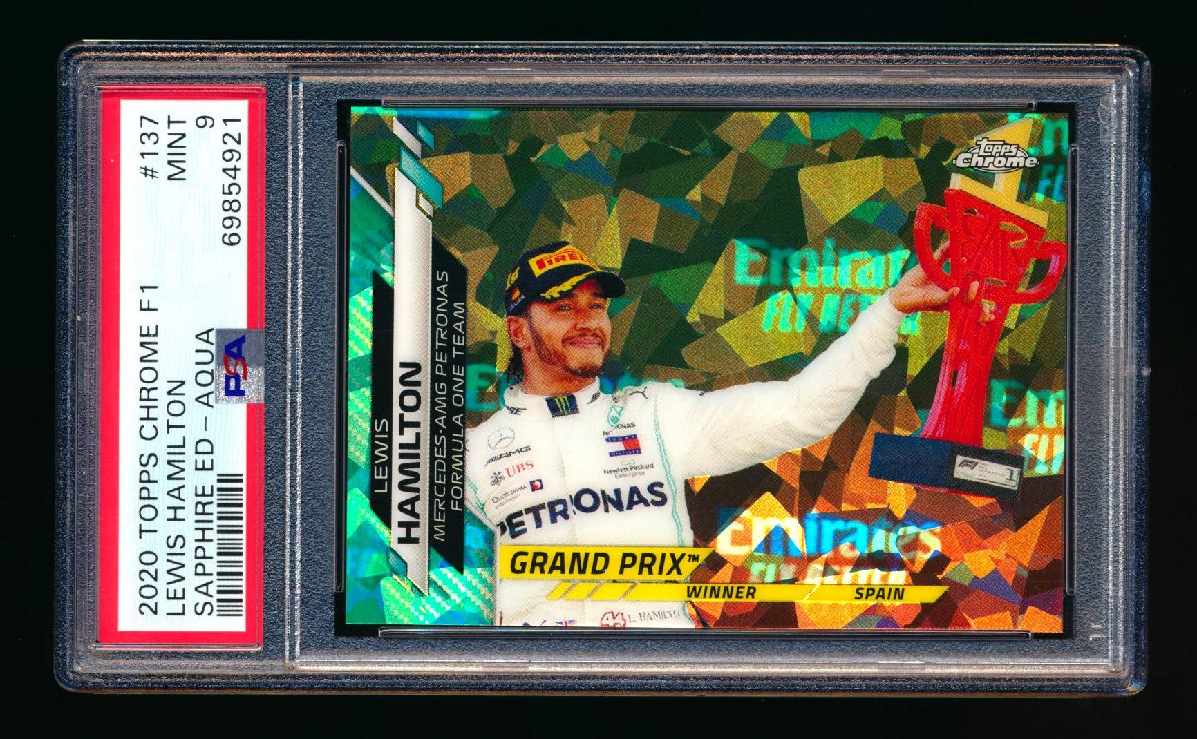 2020 topps chrome sapphire f1 角田　psa9 2020 topps chrome sapphire f1 角田 psa9 トレーディングカード
