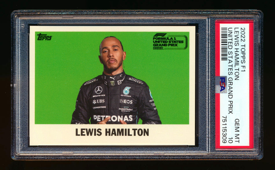 2022 Topps F1 Lewis Hamilton United States Grand Prix Exclusive PSA 10 ** (SOLD - $99.00 - 11/2/2024) **